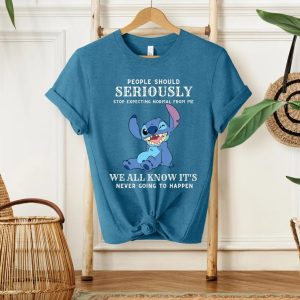 People Should Not Expecting Normal From Me Stitch Shirt, Funny Stitch Shirt, Lilo and Stitch Friends Shirt, Disney Stitch Shirts, Disney Tee
