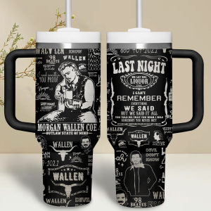 Morgan Wallen Custom Stanley Tumbler 40oz 30oz With Handle – Music Fan Gift
